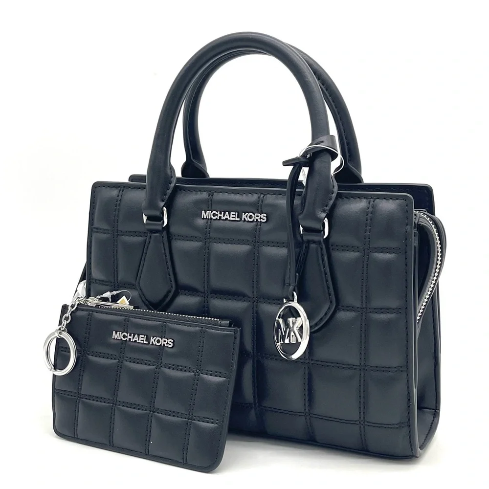 Michael Kors Sheila Small Satchel Crossbody Bag & Coinpouch w/ID